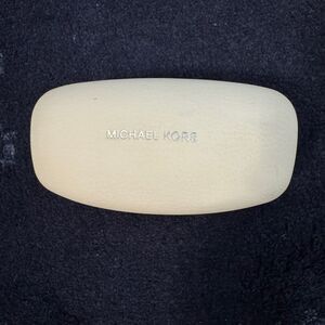 Michael Kors White Hard Shell Sunglasses Case